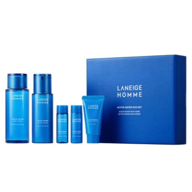 LANEIGE HOMME Active Water 2-Piece Set [Active Water Skin 180ml + Active Water Moisturizer 125ml]