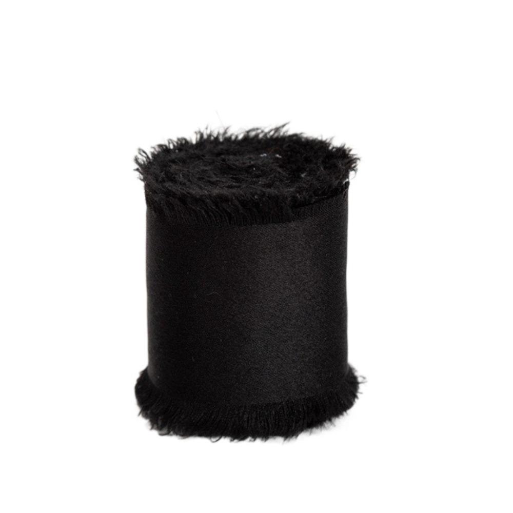 1 Roll 1.6in X 5Yd Solid Satin Ribbons Frayed Ribbons for Crafts Silk Ribbons  for Wedding Decor