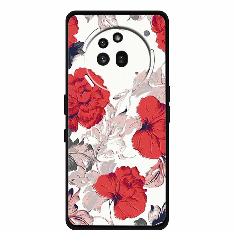 3D Prägehülle Für Nothing Phone 3A Pro Hülle 3 A Pro Hülle Blumen Schwarzes Silikon Weiche Rückabdeckung Für Nothing Phone3A Pro Hülle
