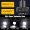 1200Lum Tactical LED Headlamp - USB Rechargeable Head Flasglight, Zoomable Sensor Light for Night Fishing, Hunting, Emergency