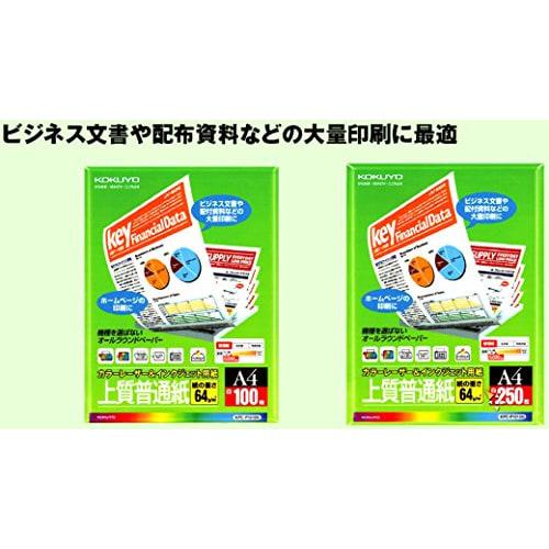 KOKUYO Copy Paper Laser Printer & Inkjet Printer Paper High Quality Plain Paper 250 Sheets A4 KPC-P1015