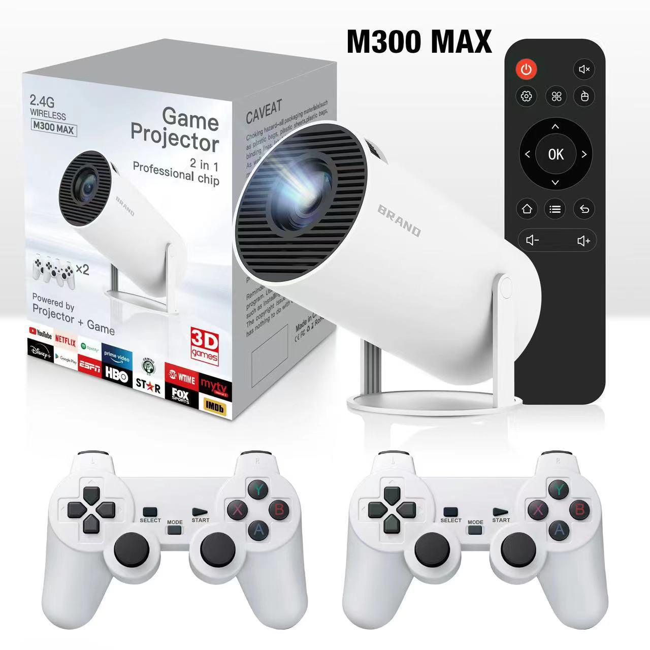 

HY300MAX Portable HD Gaming Projector with Controller UK Plug