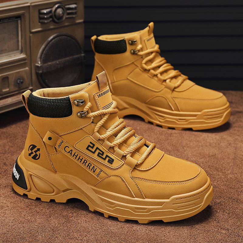 Móda CYYTL Pánské kotníkové kovbojské bojové kožené zimní taktické motocyklové Chelsea ležérní boty pracovní venkovní turistické designerské luxusní