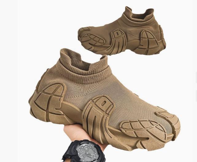Autumn Socks Shoes Fly-woven Breathable Mesh Shoes Fashion Trend Sports Dad Shoes Casual Men