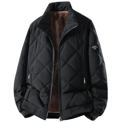 Übergröße 8XL Stehkragen Maschinell gefertigt Baumwolljacke für Herren