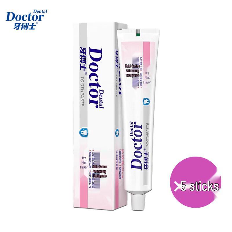 Dr. Tooth Multi-Effect Whitening Toothpaste (5-Pack, 120g each)
