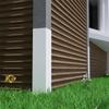 Siding Corner Guards 3.4x3.4x15.8 Inch 2 Pieces 90 Degree Angle Smooth Outside House Construction Corner Panels For Home House