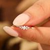 Yin Yi Yuan S925 Sterling Silver Starry River Square Diamond Luxury Ring for Women - European American Style