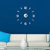 Modern Analog Diy 3d Mirror Surface Large Number Wall Clock Sticker Decor Home
