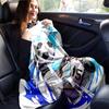 1pc Soccer Player Action Flannel Blanket Soft Warm Throw Blanket for Bedroom Living Room Bed Travel Camping Picnic Gift. MT7150185