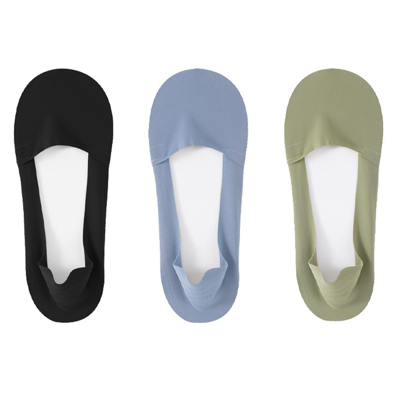 

3 пары/упак. хлопковые женские летние тонкие носки-лодочки, однотонные тапочки, силиконовые нескользящие шелковые носки, бесшовные невидимые EUR35-40