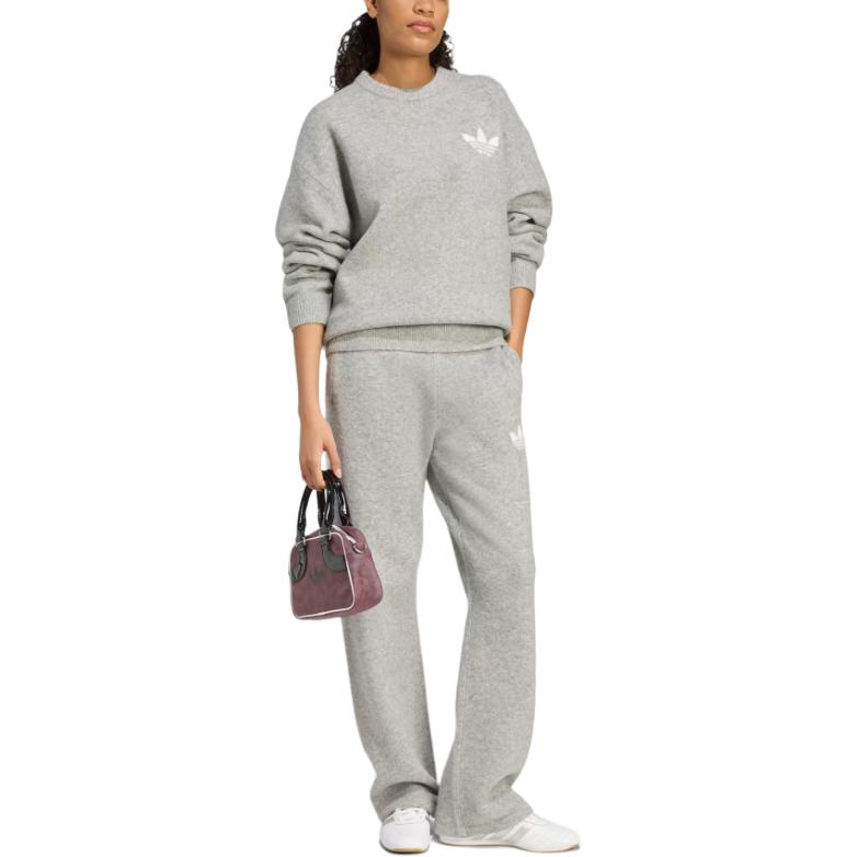 Adidas Originals FW25 Idrettsavdeling Komfortable Myke Hudvennlige Allsidige Strikkede Sportsbukser Dame Underdeler KF2534