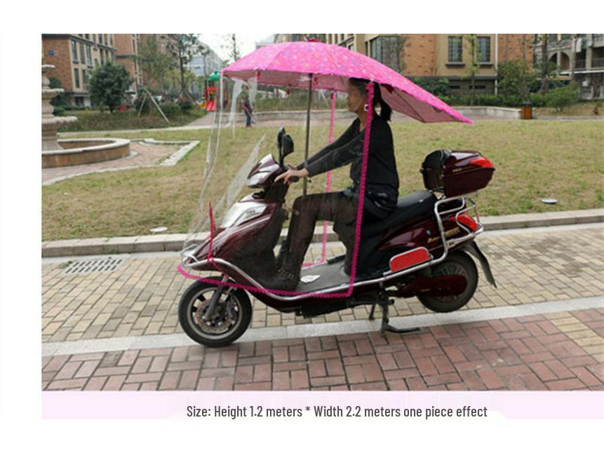 Transparenter Windschutz-Sonnenschutz & Regenschutz für Elektrofahrzeuge