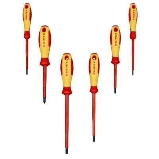 KNIPEX Insulated Screwdriver 002012V01 6-Piece Set,