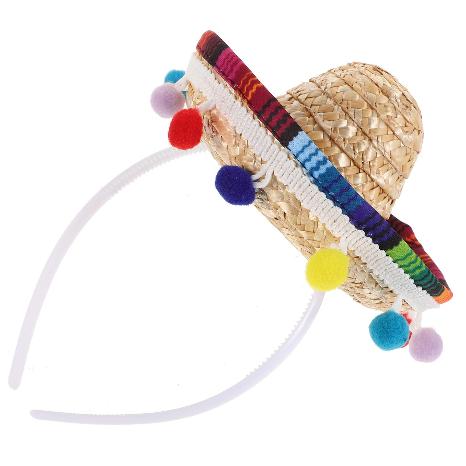 

Mini Mexican Hat Children Small Hats Birthday Party Decorations Summer Beach Sombrero Cowboy Pirate Festive Hats Party Supplies 20.00X15.00X15.00CM