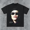 Maglietta Jumbo Aaliyah Anni '90 Vintage Omaggio Grafica Retrò Classica T-Shirt Unisex