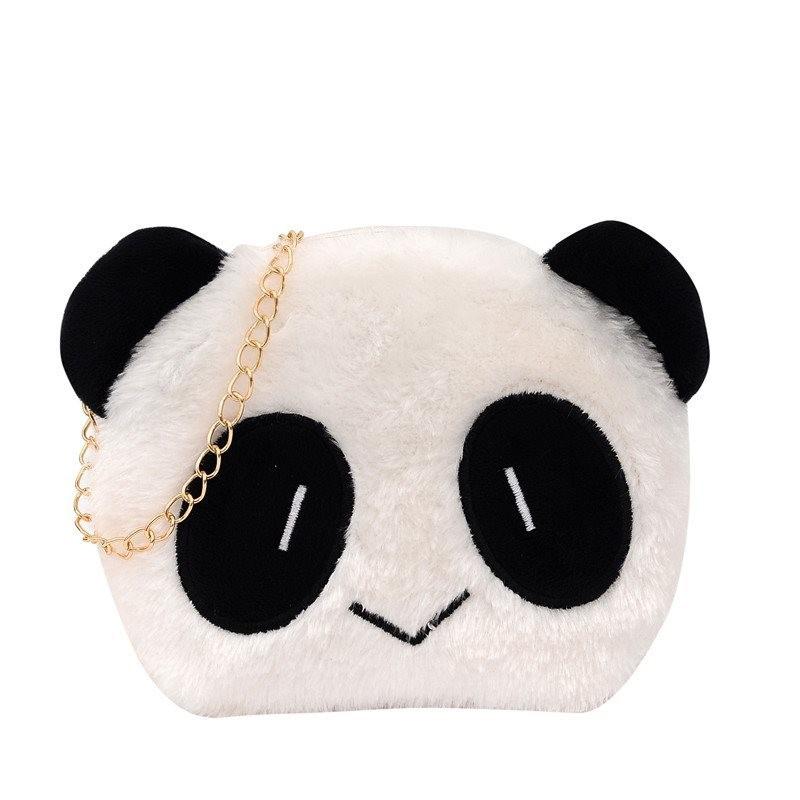 Adorable Panda Plush Shoulder Bag For Women Fashionable Korean Inspired Cute Design