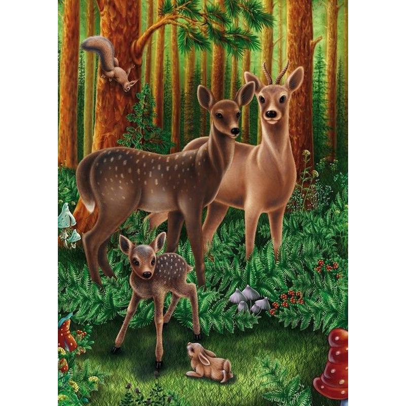 

Олень DIY 5D алмазная живопись полная круглая дрель животное Алмазная вышивка крестиком мозаика наборы настенное искусство домашний декор Full Round 20x30CM