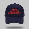 Custom Logo Baseball Cap Embroidered Adjustable Cotton Hat One Piece MOQ for Company Branding Promotion