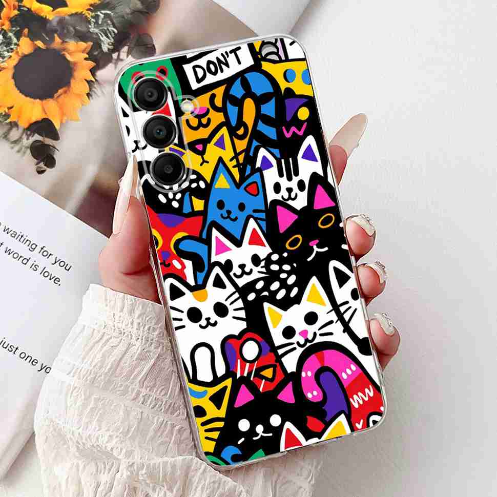 For Samsung Galaxy A16 5G Casing SM-A166B Popular Painted Back Cover Soft Silicone Phone Case For Samsung A 16 A16 5G TPU Fundas