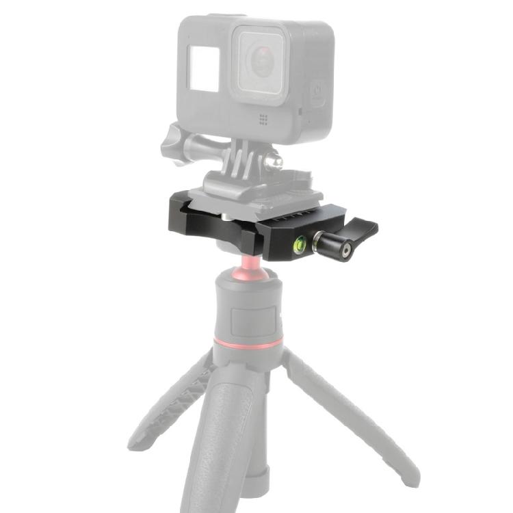 Aluminum Alloy Quick Release Plate Tripod Gimbal Base 3/8 to 1/4 Screw Mount