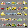 50 Engineering Vehicle Graffiti Cartoon Children's Handbook Skateboard Suitcase Waterproof Sticker