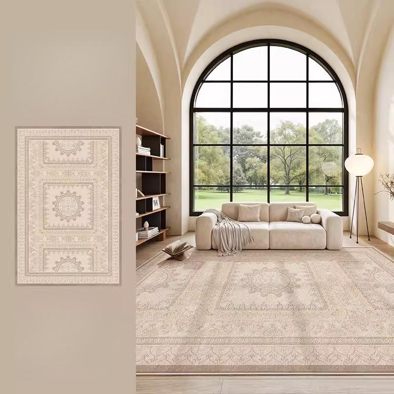 Bohemian Style Carpets for Living Room Large Area Bedroom Decor Retro Carpet Thick Plush Lounge Floor Mat Fluffy Soft Study Rug