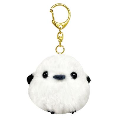 Amuse AMUFUN Plush Toy Fukufuku Shima Long-tailed Mascot Keychain Shima-chan White XS