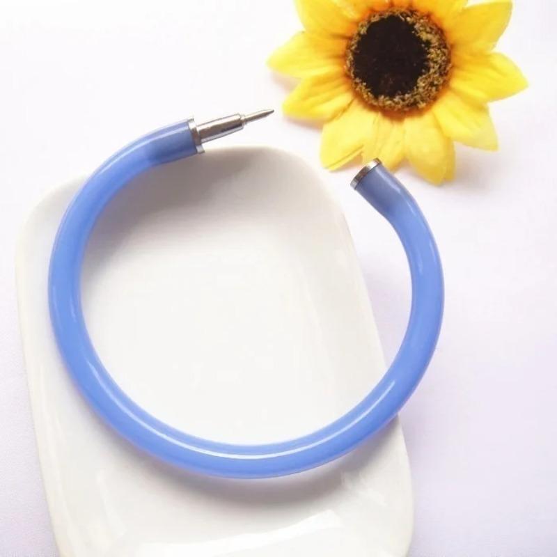 3 pcs Bracelet Ballpoint Pen Novelty Flexible Writing Ball Stationery Office School Student Supplies Student Pens Random Color