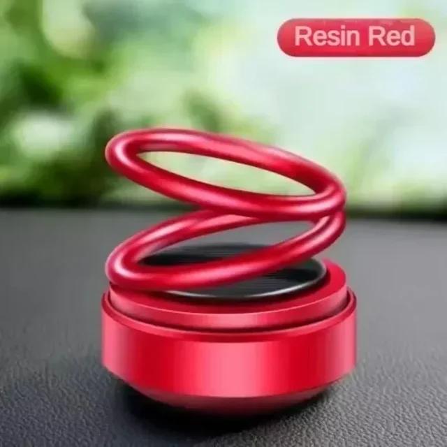 Car Air Freshener Double Ring Aromatherapy Diffuser Rotating Solar Freshener Aromatherapy Fragrance
