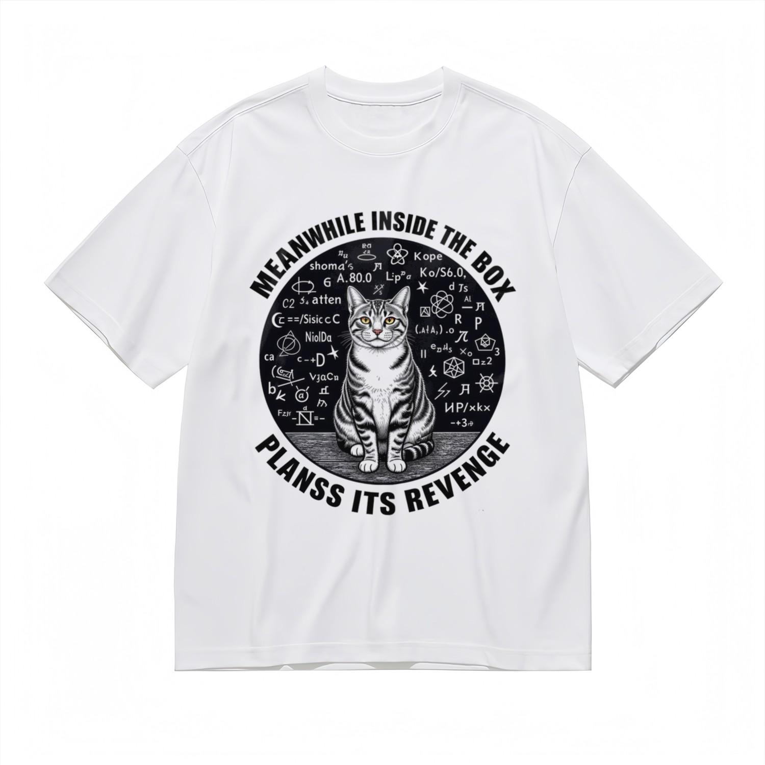 Women s Soft Fashion Breathable Classic T-Shirt Mens Womens Tees Top Tabby Pet Abstract Design Tee S