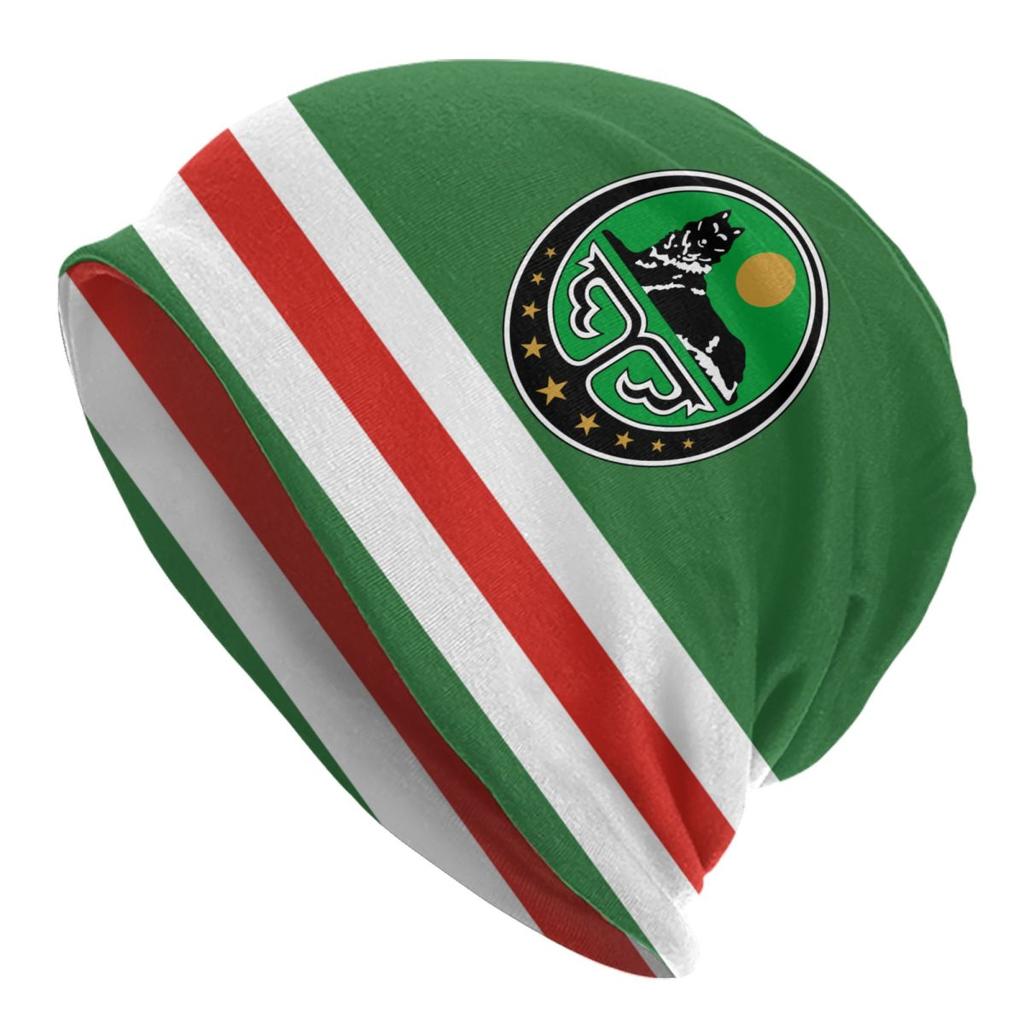 Ichkeria Tschetschenien-Flagge, Motorhaube, modische Strickmütze für Damen, Unisex, Winter, warme Skullies, Beanies Caps
