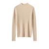 Women's 100% Cashmere High Neck Pullover - Versatile, Solid Color Knit Sweater