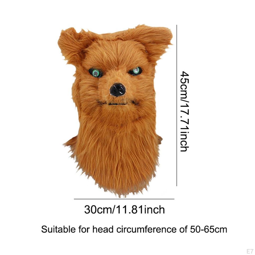 Animal Mask with Moving Jaw for Halloween And Cosplay Events