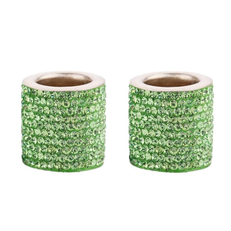 

2 шт. модные автомобильные ошейники для подголовников, украшения салона автомобиля, хромированные кольца со стразами, аксессуары для сидений автомобиля