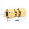 Brass Brass Compression Fitting 1/8" 3/16" 1/4" 5/16" 3/8" 1/2" Straight Coupling  Gas System