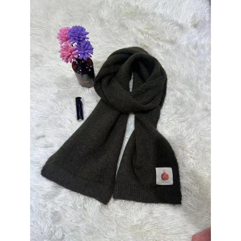 New Style Wool Knitted Scarf for Women in Winter Korean Fashion Versatile Warm Student Student Skin Friendly Soft Scarf