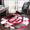 Haas F1 Racing Team Print Round Rug, Washable Floor Carpet, For Entryway Dorm Laundry Room Office Study, Home Decor Birthday Christmas Gift