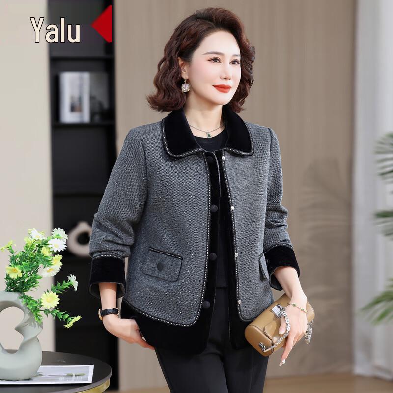 Yalu Fashionable Autumn Jacket for Middle-Aged Women