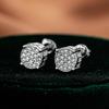 Hip Hop Rock VVS1 D color Real GRA Moissanite Stud Earrings 925 Sterling Silver Screw Ear Stud Fine Jewelry Diamonds Pass Test