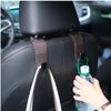 JEYODA Easy to Install Car Hooks, Headrest, 2 Seat Hooks, Strong Load Capacity, Both