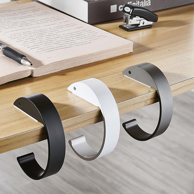 Adjustable Desk Edge Hook Without Punching Office Desktop Edge Hanging Bag Hook Student Backpack Storage Hanging Hook