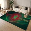 Personalized Crystal Velvet Carpet Morocco Football Pattern Non Slip Floor Rug