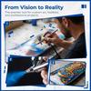 Dual Action Airbrush Kit Gravity Feed Spray Tool Nail Airbrush Kit  Handicraft Spray Coloring