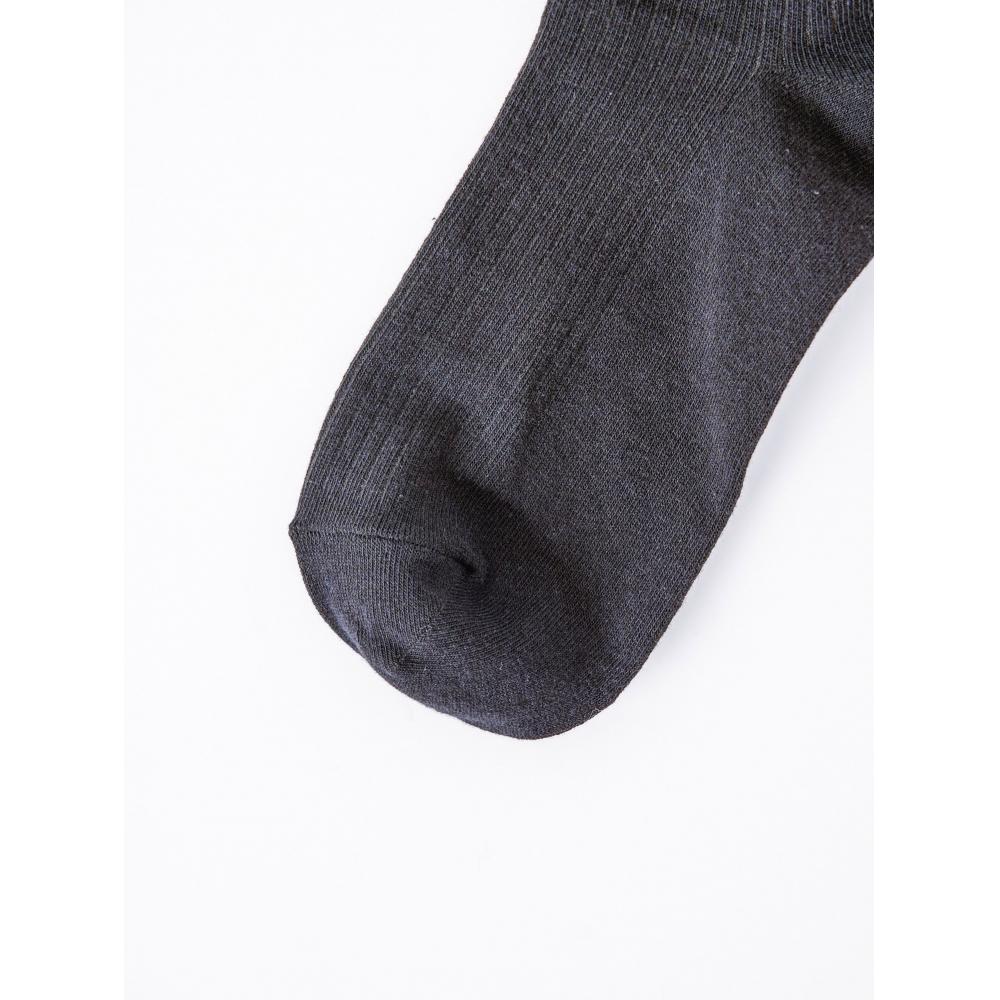 Daiso Womens Lettering Mid Calf Socks Black