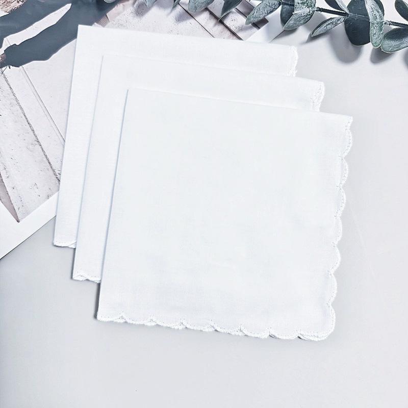 1 Τμχ/6 Τμχ/8 Τμχ/10 Τμχ/12 Τμχ/16 Τμχ Βαμβακερή Δαντέλα Γάμου Απορροφητική Ιδρώτα Χειροποίητη DIY Λευκή Μαντήλα Λεπτή Έκδοση