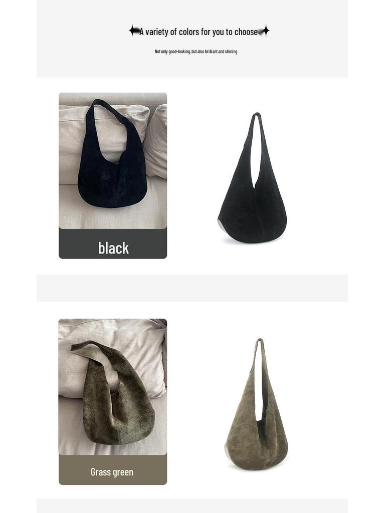 Retro Frosted Women's Bucket Bag 2025 - Large Capacity, High-End Tote & Underarm Bag In New Lazy Style