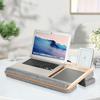 Portable Lap Laptop Desk with Pillow Cushion Laptop Lap Table with Mouse Pad and Phone Holder Fits Up To 17.3 Inches Laptop
