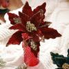 Artificial Christmas Cloth Flowers with Vibrant Colors for Any Space