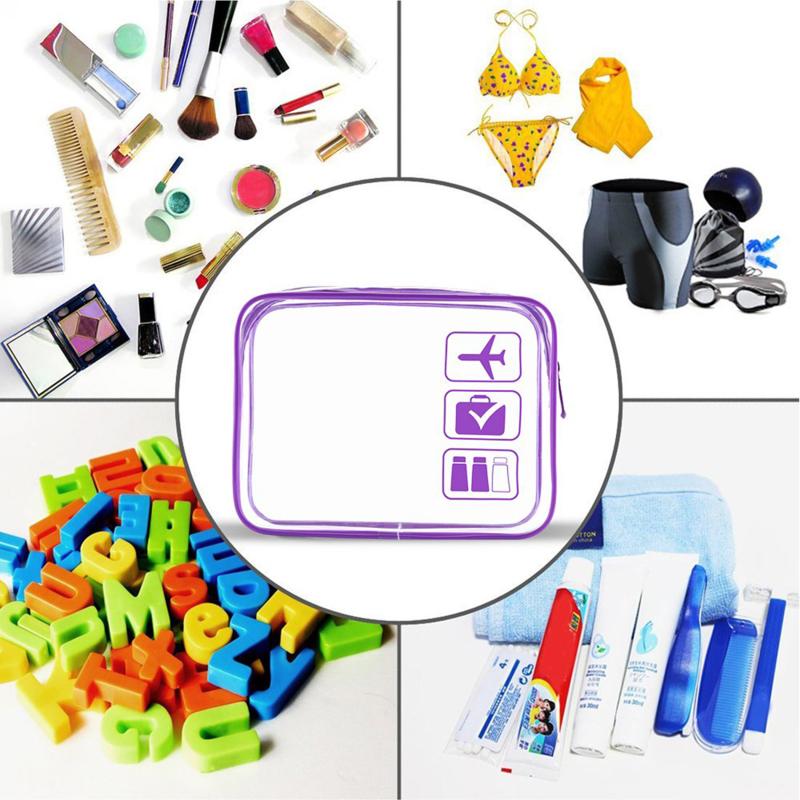 Borsa Organizzatore Trasparente con Cerniera per Trucco Scatola da Viaggio Uomo Donna Borsa Trasparente per Cosmetici Impermeabile Custodia per Articoli da Toeletta Lavaggio Trucco